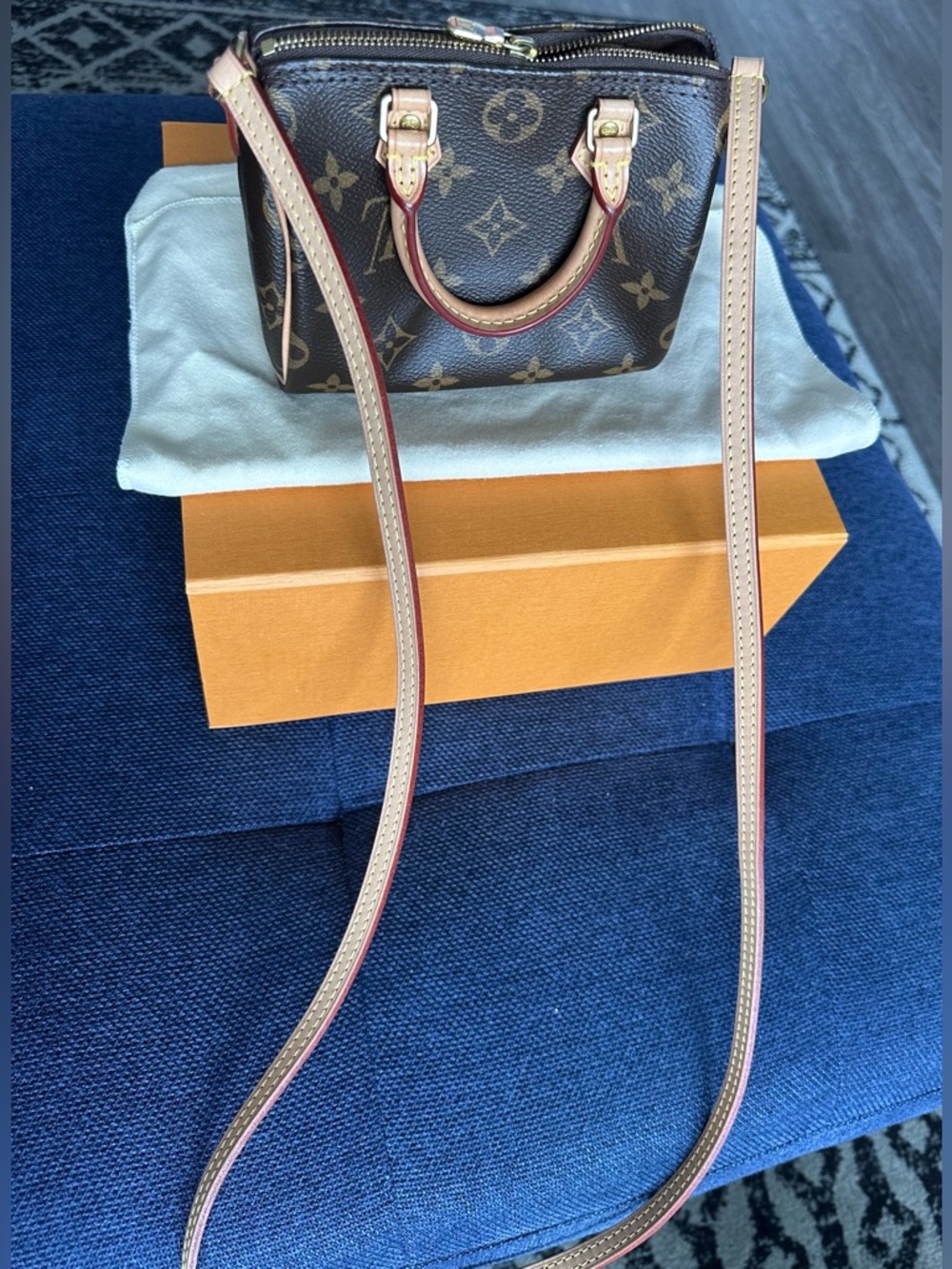 Louis Vuitton Monogram Nano Mini w/Non-Adjustable Strap(Authentic) - Picture 6 of 17